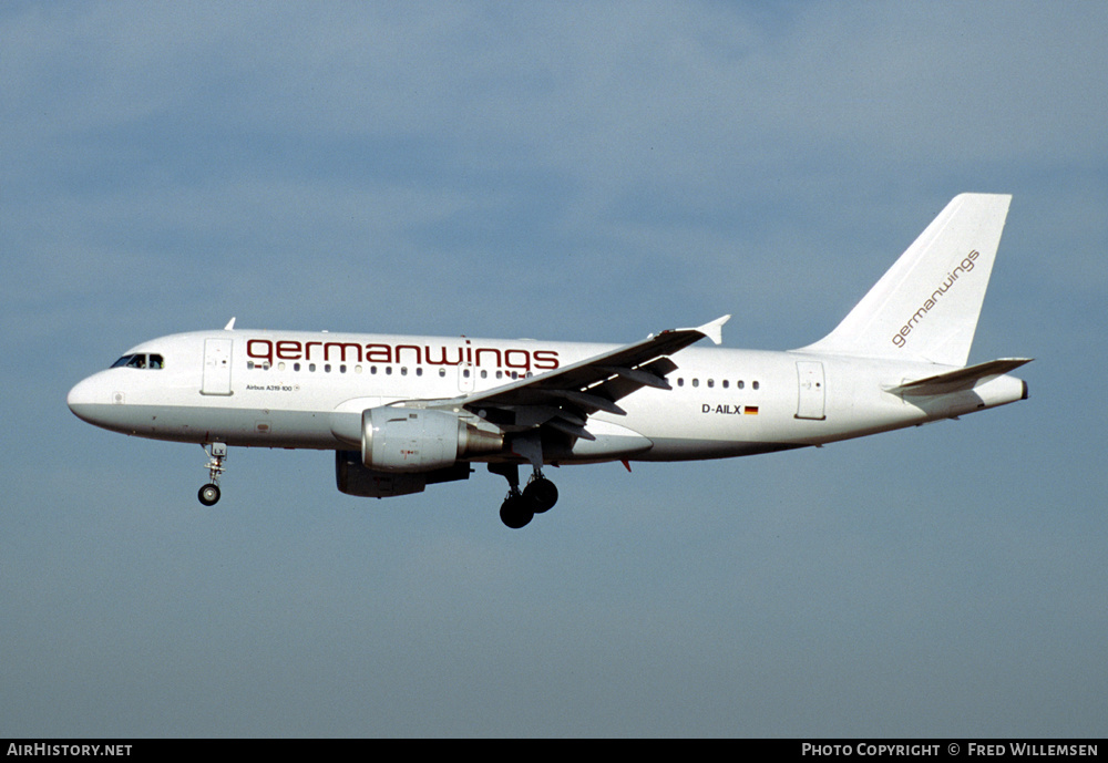 Aircraft Photo of D-AILX | Airbus A319-114 | Germanwings | AirHistory.net #308383