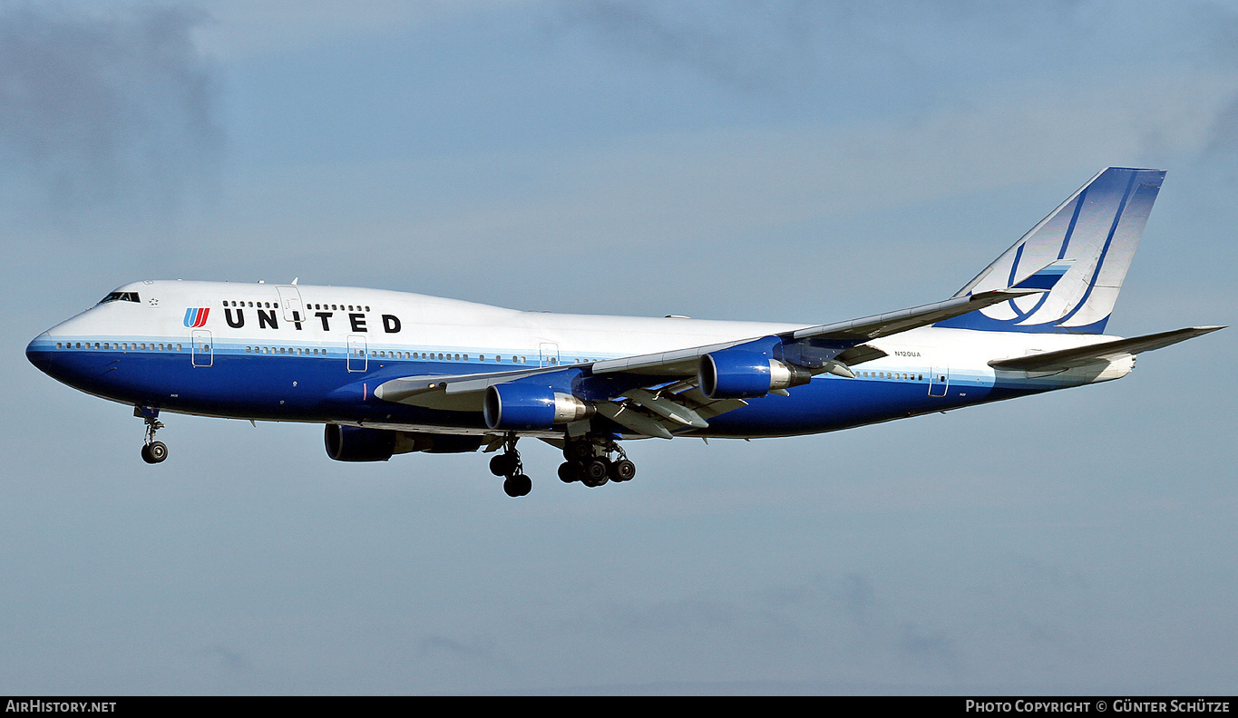 Aircraft Photo of N120UA | Boeing 747-422 | United Airlines | AirHistory.net #308393