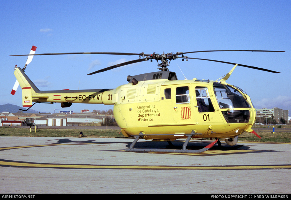 Aircraft Photo of EC-FYV | MBB BO-105CBS-4 | Generalitat de Catalunya - Departament d'Interior | AirHistory.net #308436
