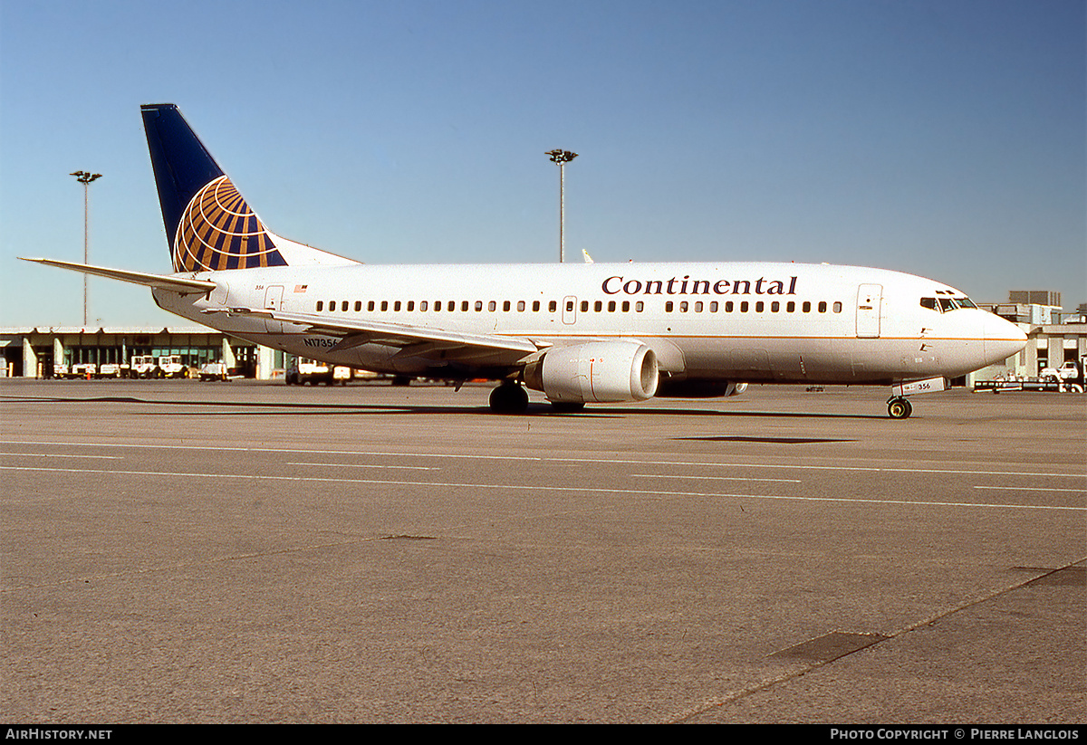 Aircraft Photo of N17356 | Boeing 737-3T0 | Continental Airlines | AirHistory.net #308446