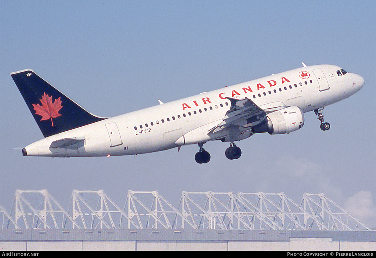Aircraft Photo of C-FYJP | Airbus A319-114 | Air Canada | AirHistory.net #308462