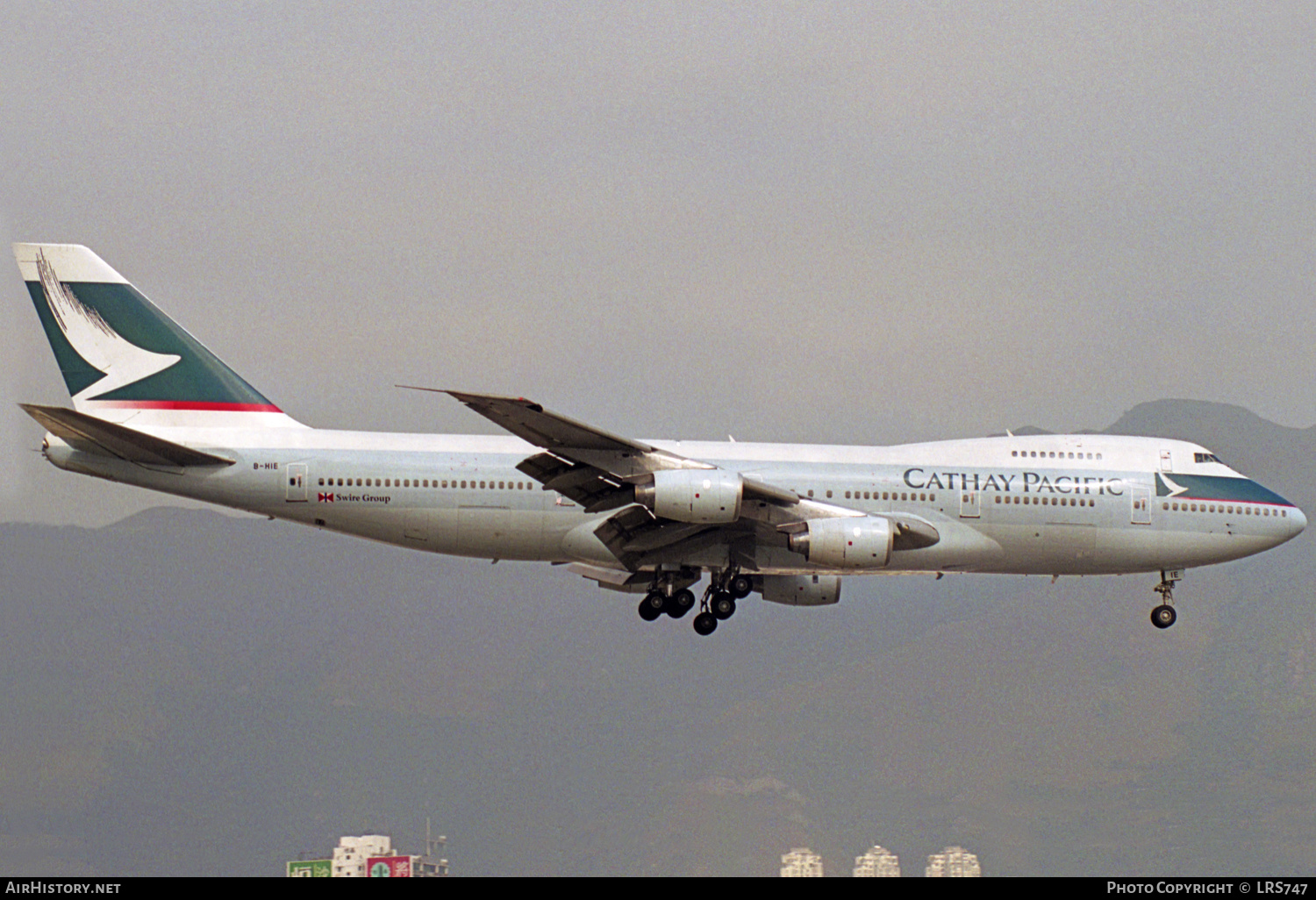 Aircraft Photo of B-HIE | Boeing 747-267B | Cathay Pacific Airways | AirHistory.net #308512