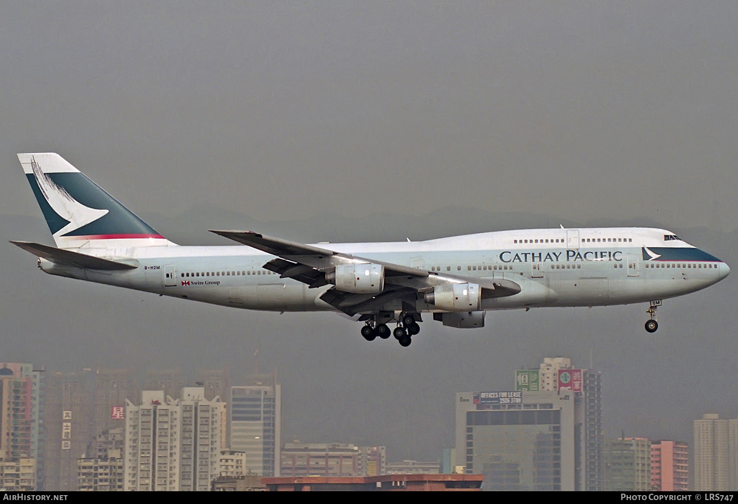 Aircraft Photo of B-HOM | Boeing 747-367 | Cathay Pacific Airways | AirHistory.net #308518