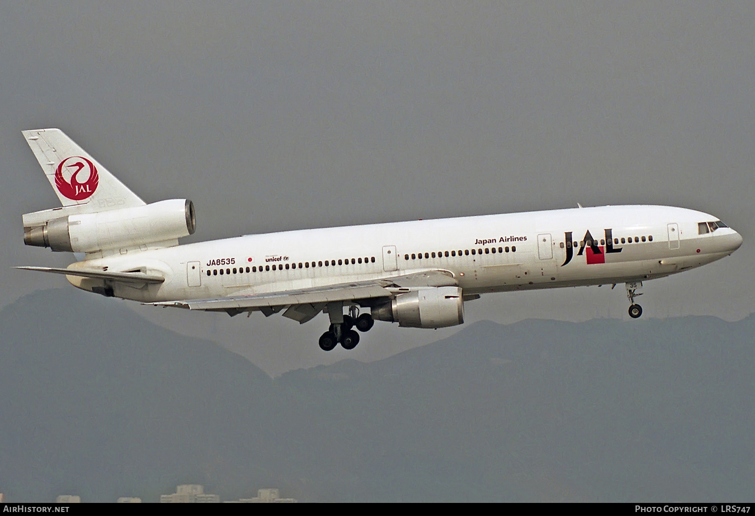 Aircraft Photo of JA8535 | McDonnell Douglas DC-10-40 | Japan Airlines - JAL | AirHistory.net #308519
