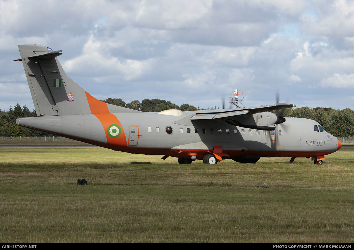 Aircraft Photo of NAF931 | ATR ATR-42-500MP Surveyor | Nigeria - Air Force | AirHistory.net #308584