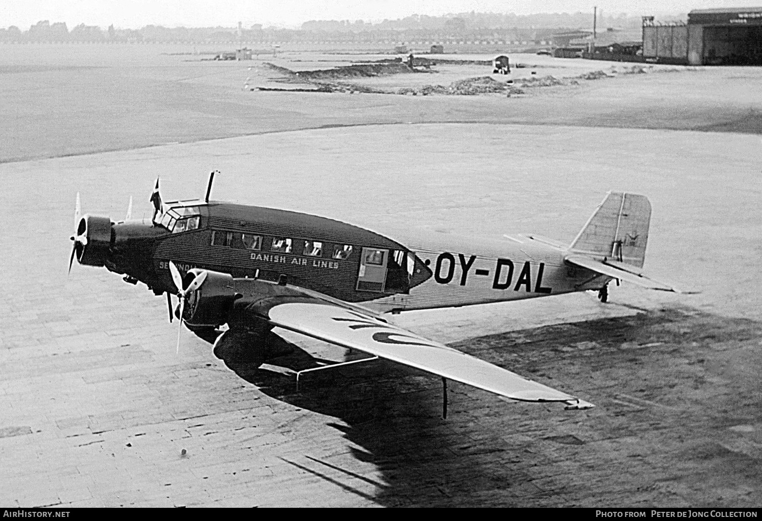 Aircraft Photo of OY-DAL | Junkers Ju 52/3m | Danish Air Lines - Det Danske Luftfartselskab - DDL | AirHistory.net #308652