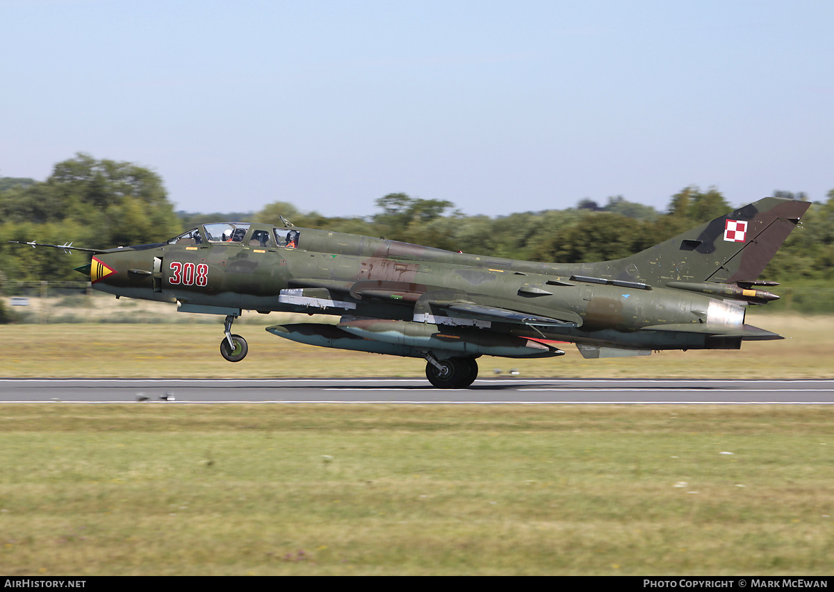 Aircraft Photo of 308 | Sukhoi Su-22UM3K | Poland - Air Force | AirHistory.net #308656