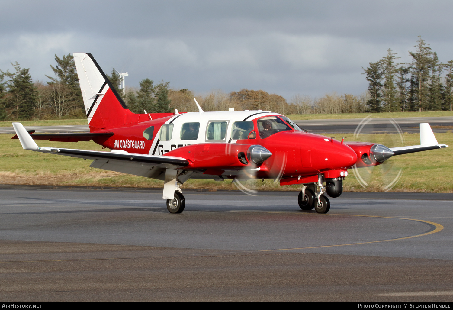 Aircraft Photo of G-SCIR | Piper PA-31-310 Navajo C/Colemill Panther Navajo | HM Coastguard | AirHistory.net #308692