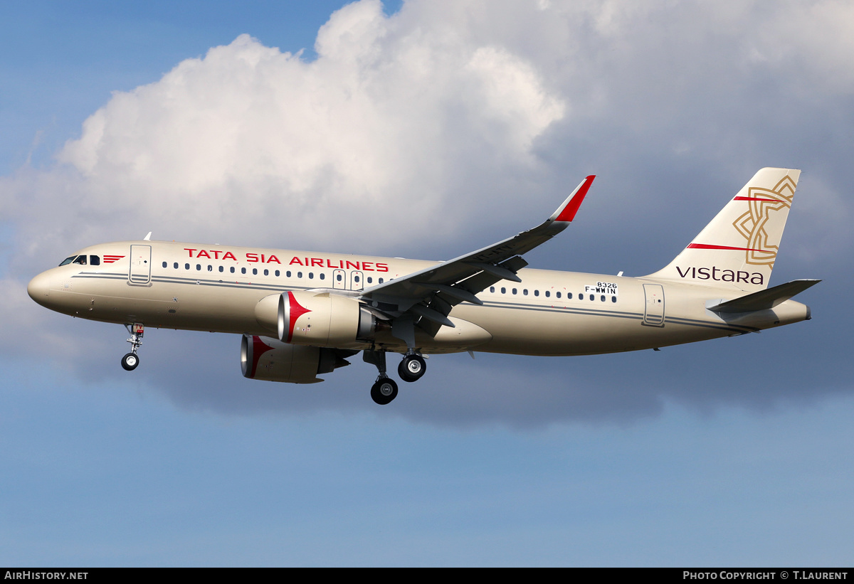 Aircraft Photo of F-WWIN | Airbus A320-251N | Vistara | AirHistory.net #308709