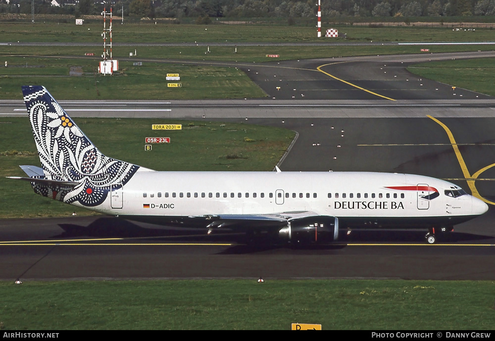 Aircraft Photo of D-ADIC | Boeing 737-36Q | Deutsche BA | AirHistory.net #308756