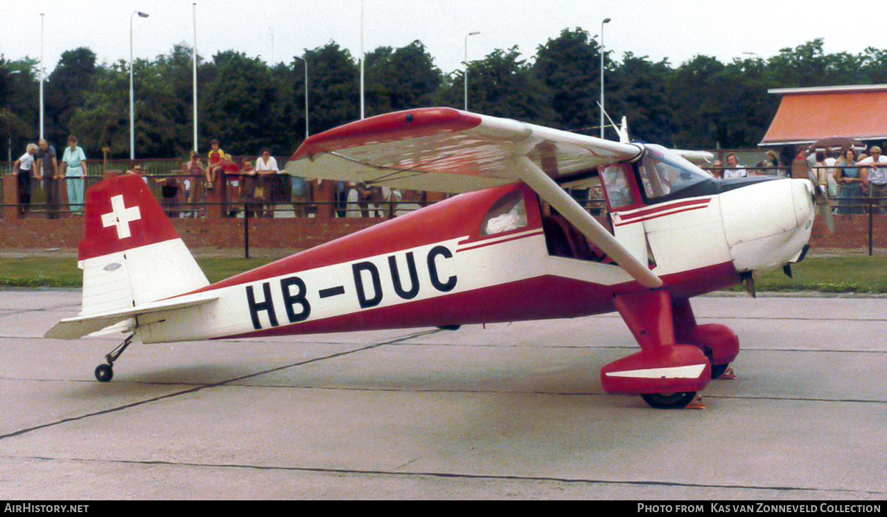 Aircraft Photo of HB-DUC | Luscombe 8F Silvaire | AirHistory.net #308821