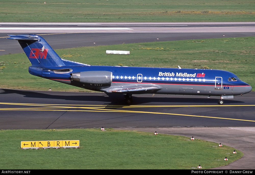 Aircraft Photo of G-BVTF | Fokker 70 (F28-0070) | British Midland Airways - BMA | AirHistory.net #308872