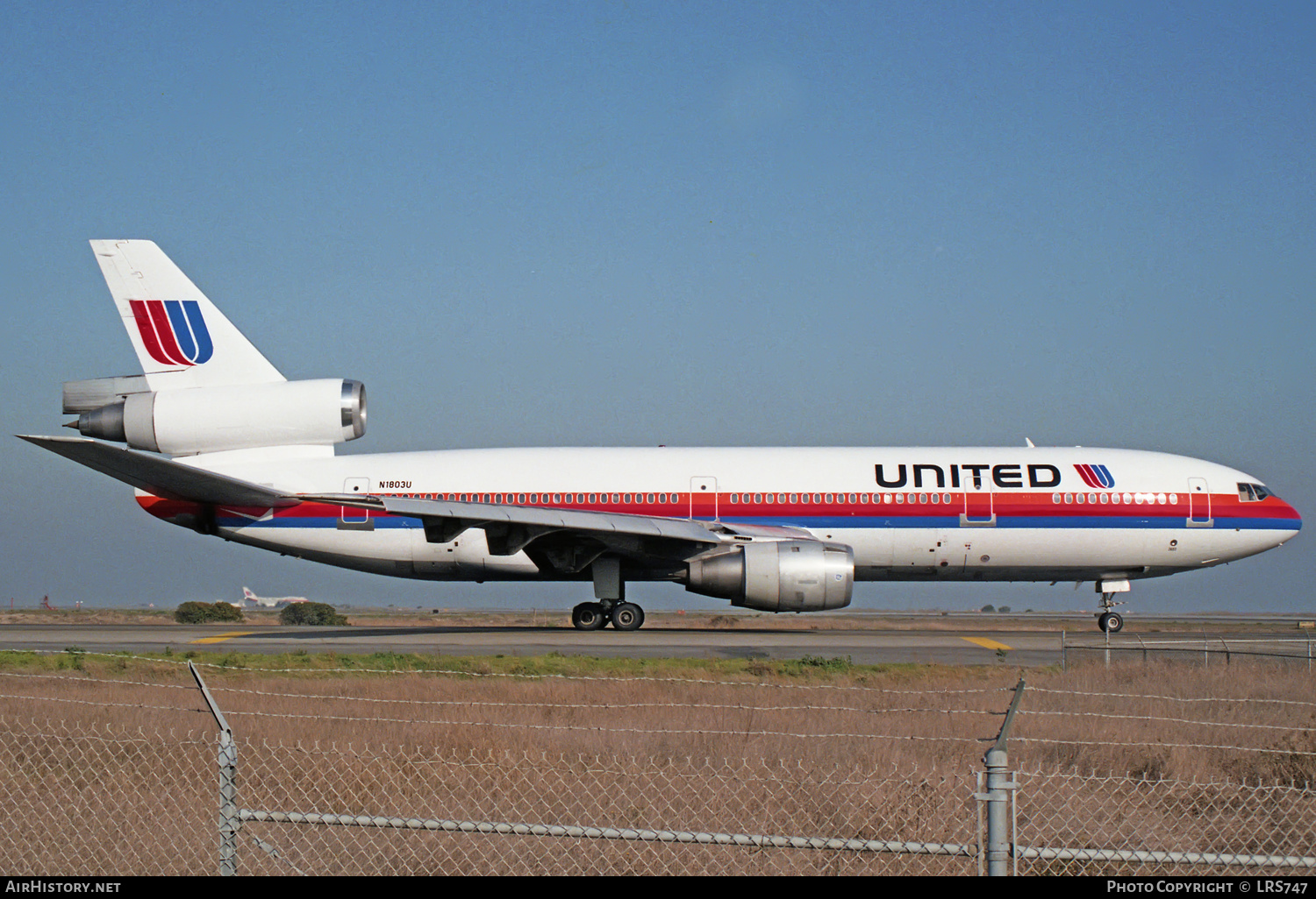 Aircraft Photo of N1803U | McDonnell Douglas DC-10-10 | United Airlines | AirHistory.net #308901