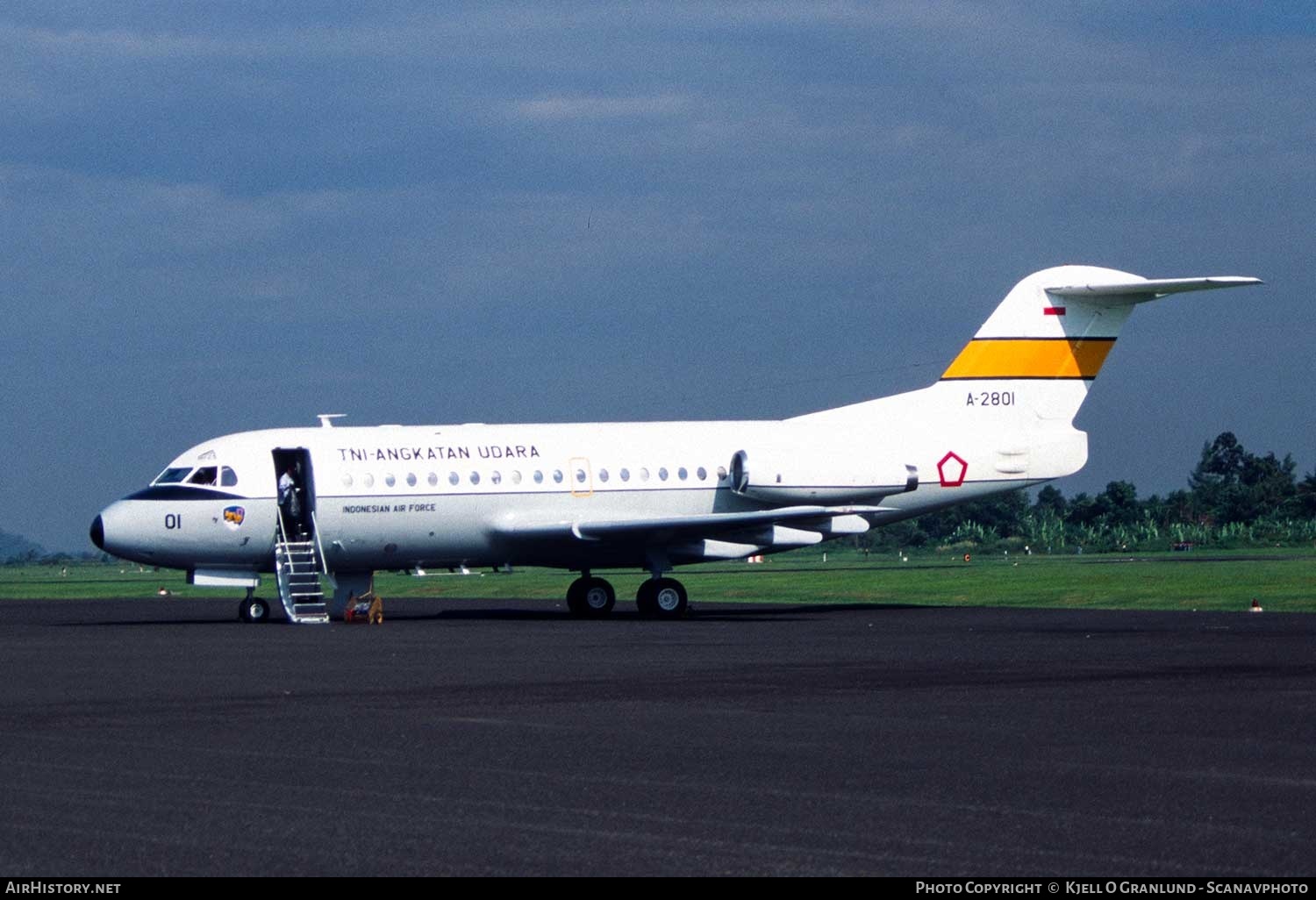 Aircraft Photo of A-2801 | Fokker F28-1000 Fellowship | Indonesia - Air Force | AirHistory.net #308916