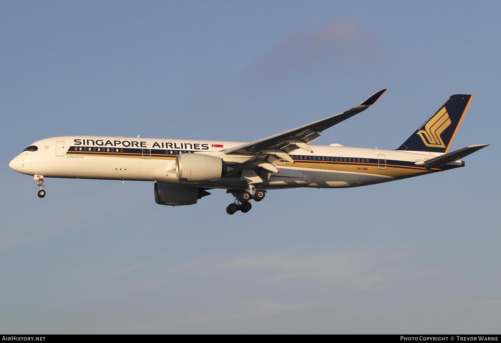 Aircraft Photo of 9V-SMD | Airbus A350-941 | Singapore Airlines | AirHistory.net #308917