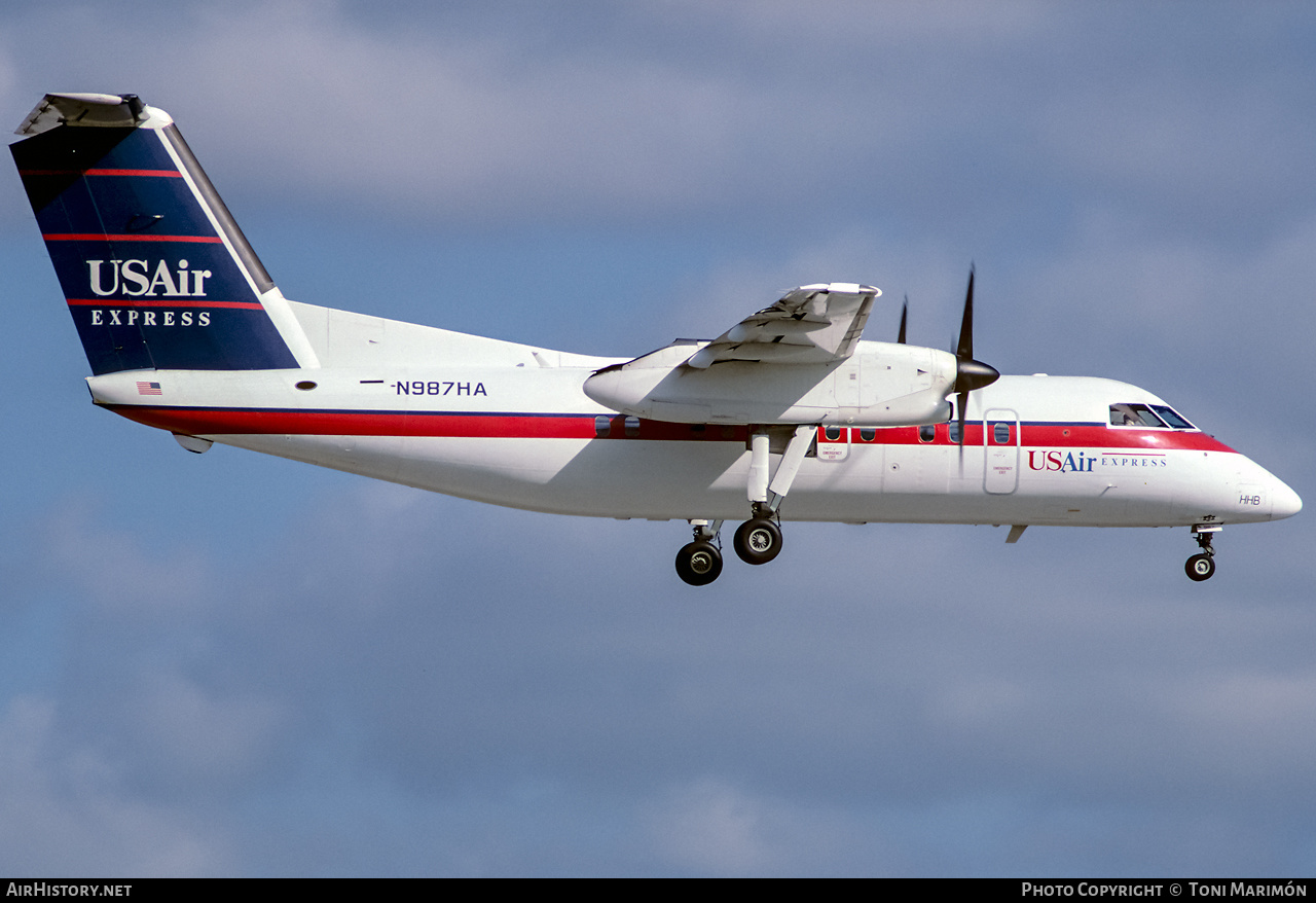 Aircraft Photo of N987HA | De Havilland Canada DHC-8-202 Dash 8 | USAir Express | AirHistory.net #308941