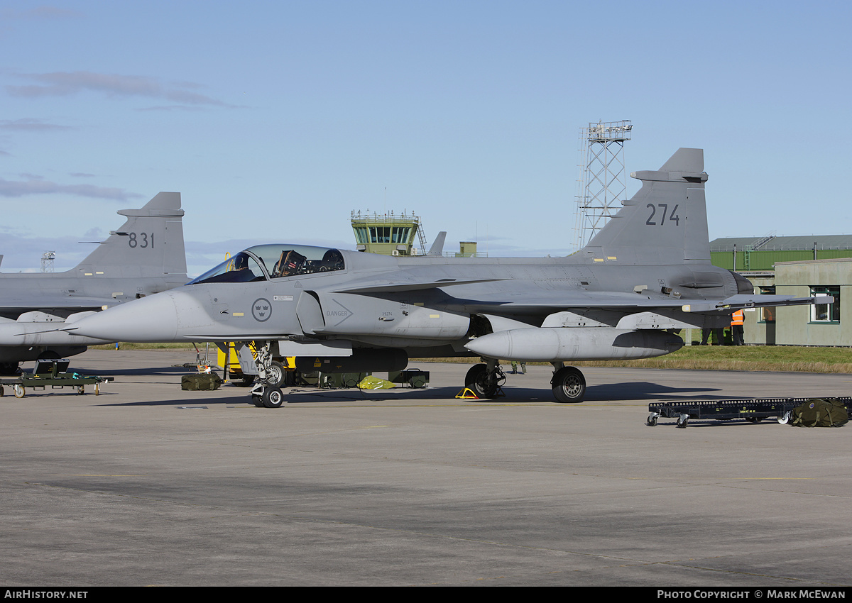 Aircraft Photo of 39274 | Saab JAS 39C Gripen | Sweden - Air Force | AirHistory.net #308979