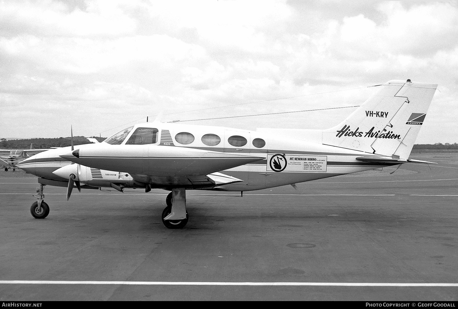 Aircraft Photo of VH-KRY | Cessna 401 | Hicks Aviation | AirHistory.net #309012