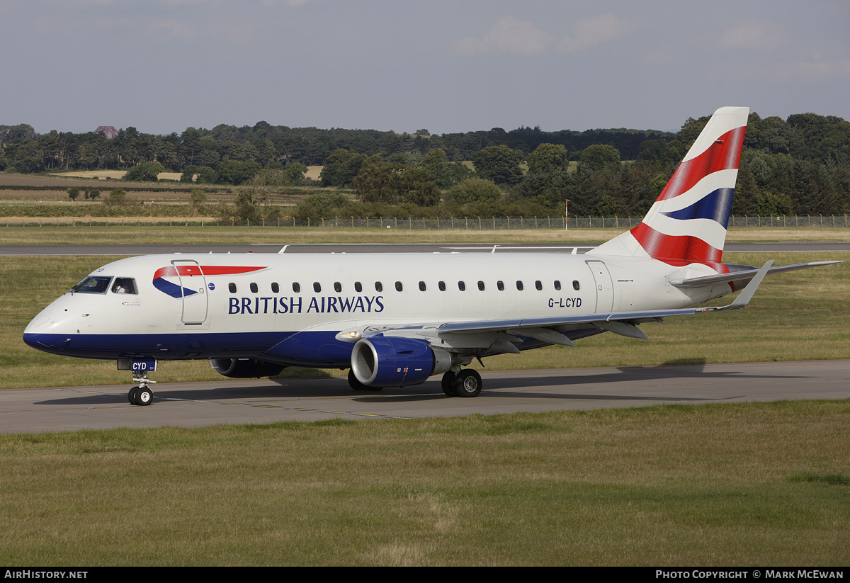 Aircraft Photo of G-LCYD | Embraer 170STD (ERJ-170-100STD) | British Airways | AirHistory.net #309044