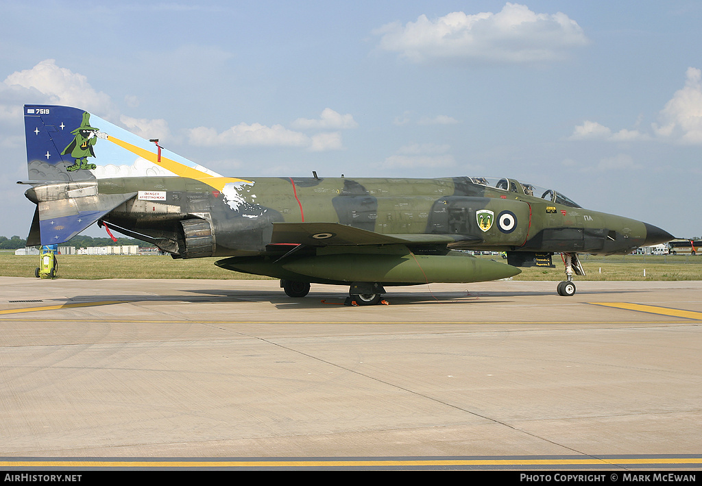 Aircraft Photo of 7519 | McDonnell Douglas RF-4E Phantom II | Greece - Air Force | AirHistory.net #309050