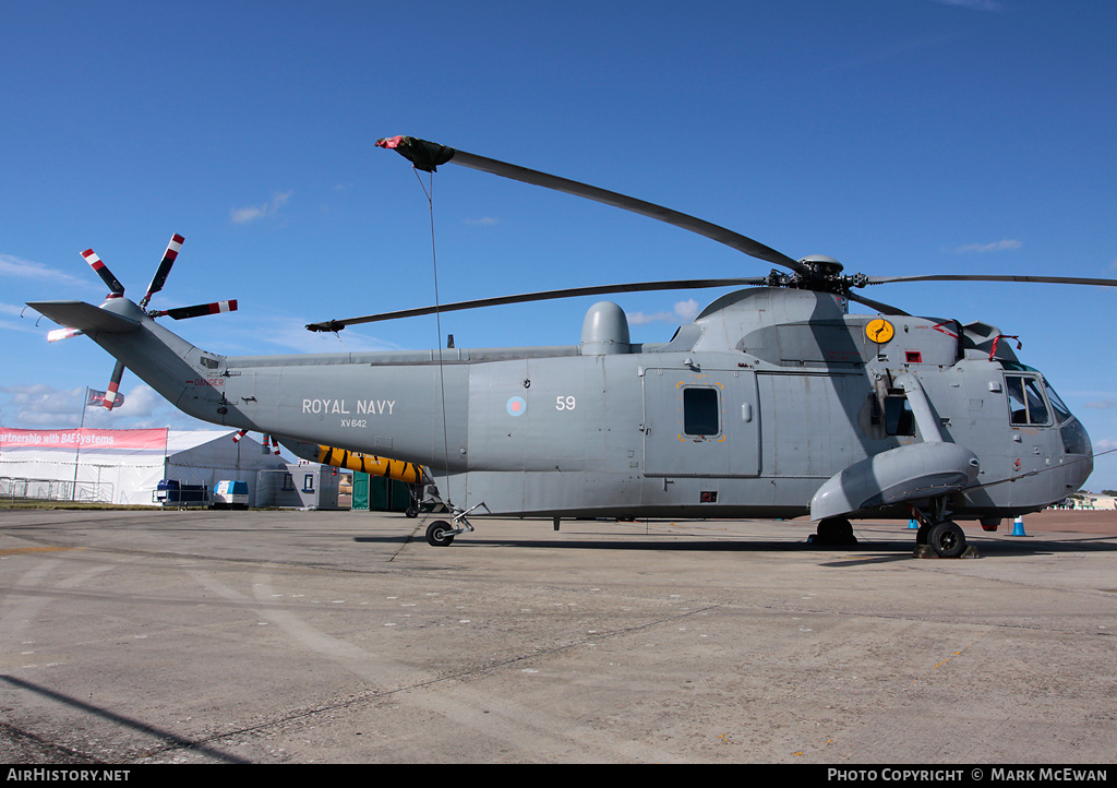 Aircraft Photo of XV642 | Westland WS-61 Sea King HAS2A | UK - Navy | AirHistory.net #309060
