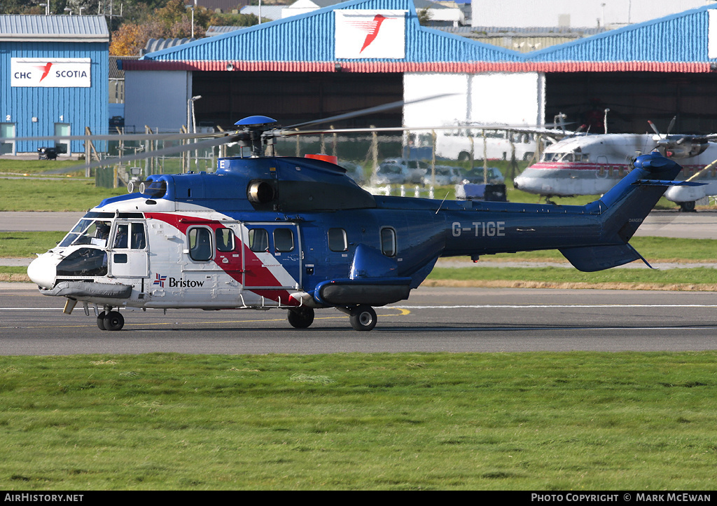 Aircraft Photo of G-TIGE | Aerospatiale AS-332L1 Super Puma | Bristow Helicopters | AirHistory.net #309137