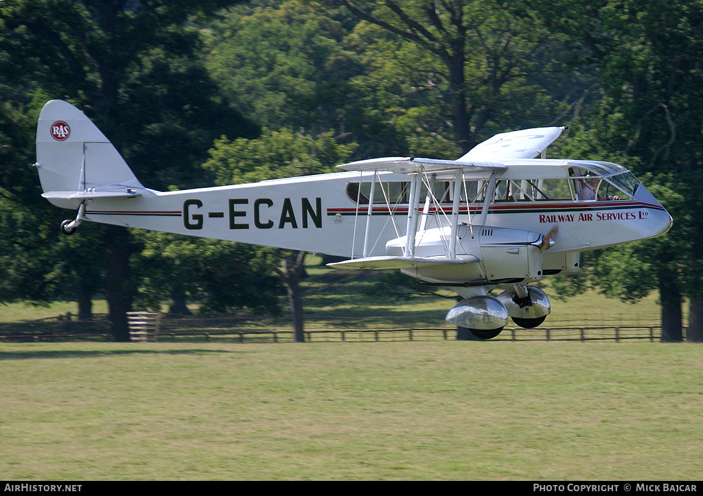 Aircraft Photo of G-ECAN | De Havilland D.H. 84A Dragon 3 | Railway Air Services | AirHistory.net #309196