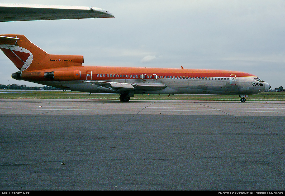 Aircraft Photo of C-GCPA | Boeing 727-217/Adv | CP Air | AirHistory.net #309198