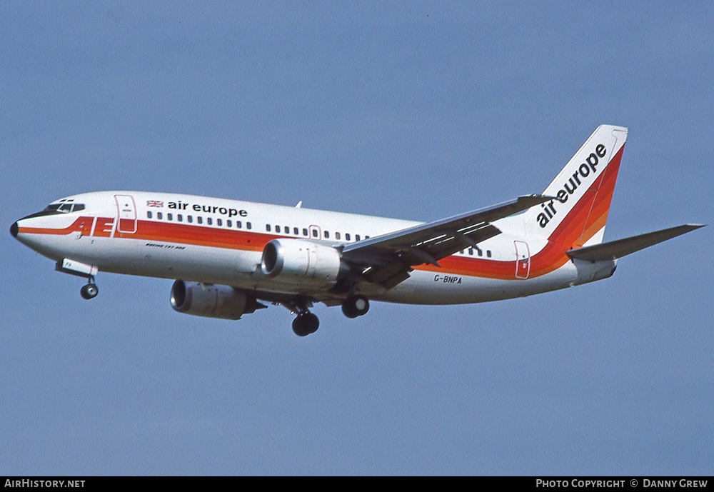 Aircraft Photo of G-BNPA | Boeing 737-3S3 | Air Europe | AirHistory.net #309247