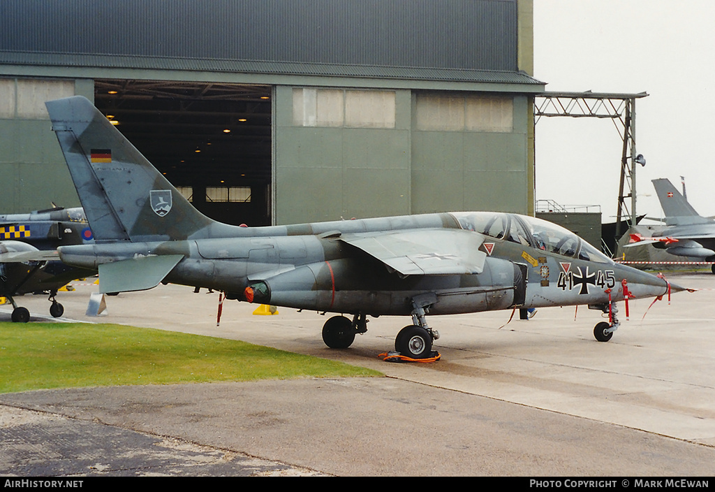 Aircraft Photo of 4145 | Dassault-Dornier Alpha Jet A | Germany - Air Force | AirHistory.net #309251