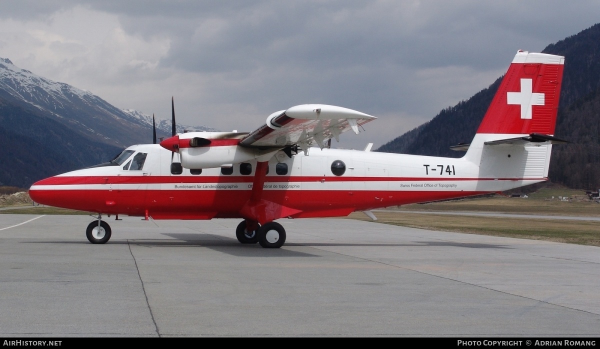 Aircraft Photo of T-741 | De Havilland Canada DHC-6-300 Twin Otter | Switzerland - Air Force | AirHistory.net #309355
