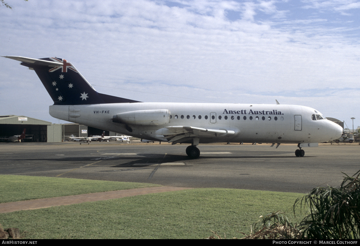 Aircraft Photo of VH-FKE | Fokker F28-1000 Fellowship | Ansett Australia | AirHistory.net #309356