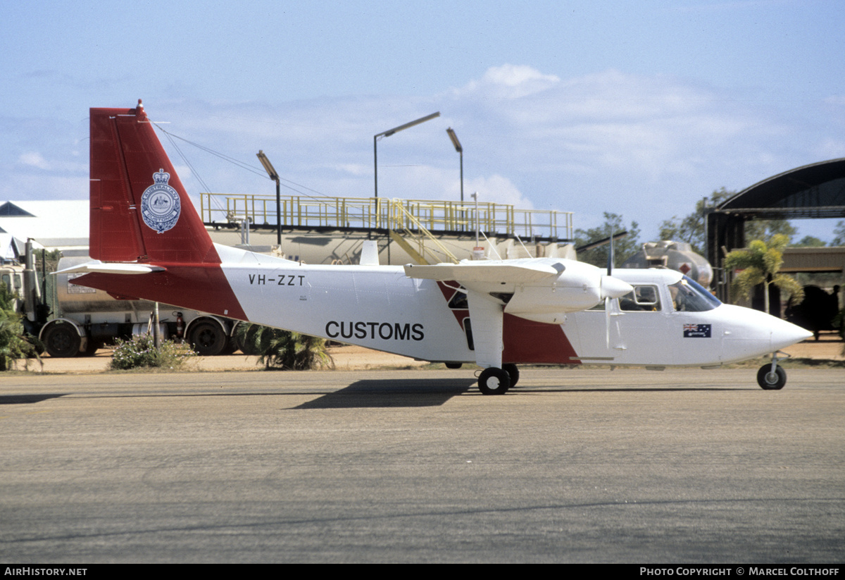 Aircraft Photo of VH-ZZT | Pilatus Britten-Norman BN-2B-20 Islander | Australian Customs | AirHistory.net #309377