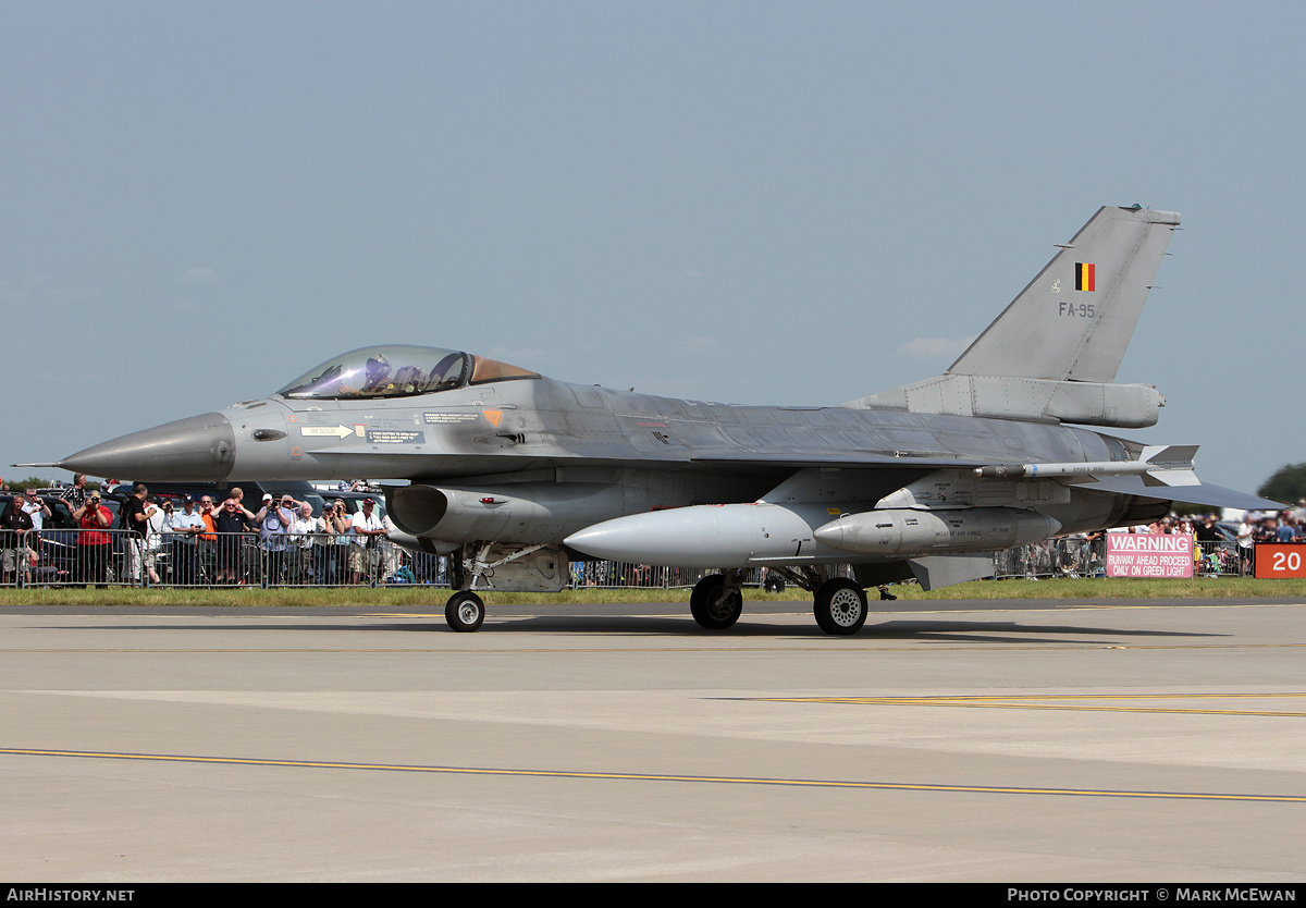 Aircraft Photo of FA-95 | General Dynamics F-16AM Fighting Falcon | Belgium - Air Force | AirHistory.net #309418