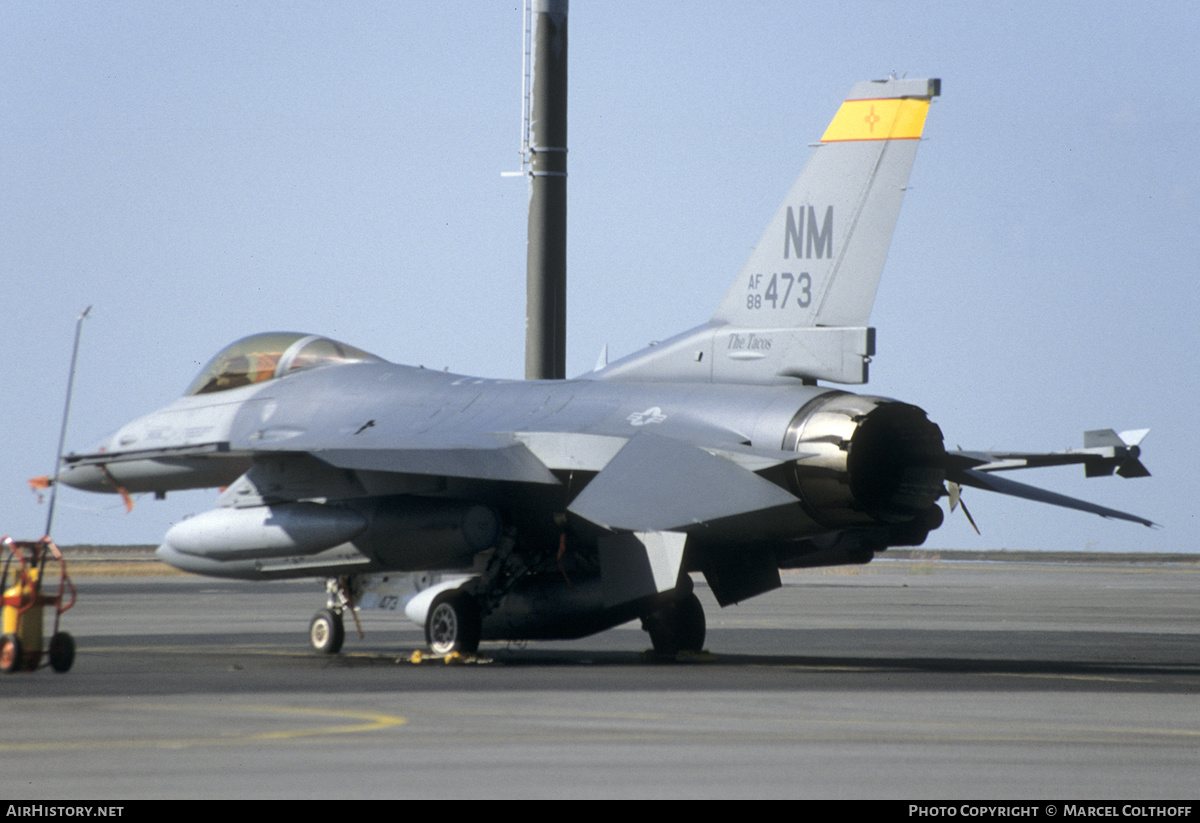 Aircraft Photo of 88-0473 / AF88-473 | General Dynamics F-16CG Fighting Falcon | USA - Air Force | AirHistory.net #309425