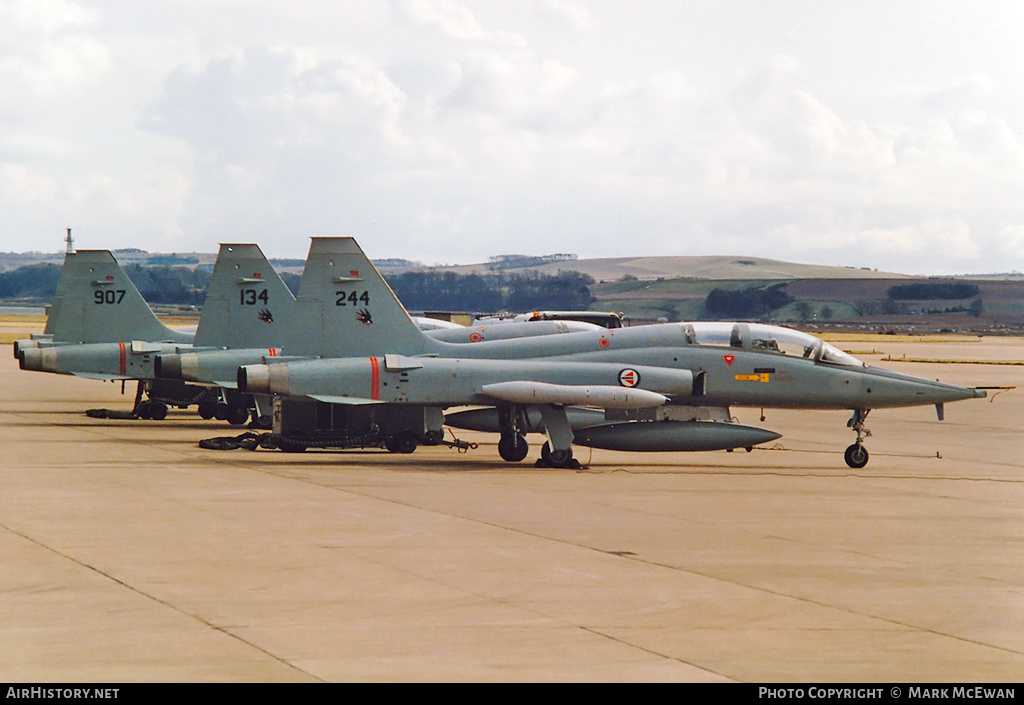 Aircraft Photo of 244 | Northrop F-5B Freedom Fighter | Norway - Air Force | AirHistory.net #309426