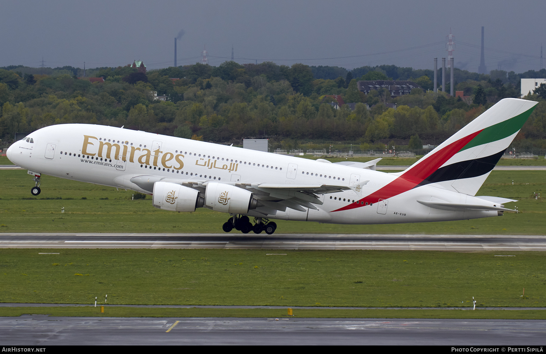 Aircraft Photo of A6-EUB | Airbus A380-861 | Emirates | AirHistory.net #309430