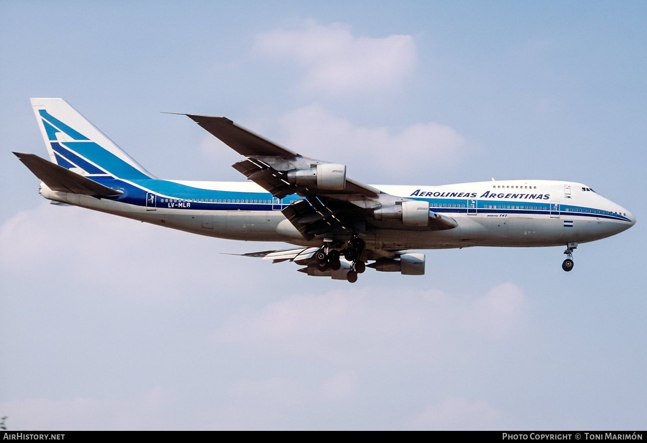 Aircraft Photo of LV-MLR | Boeing 747-287B | Aerolíneas Argentinas | AirHistory.net #309457