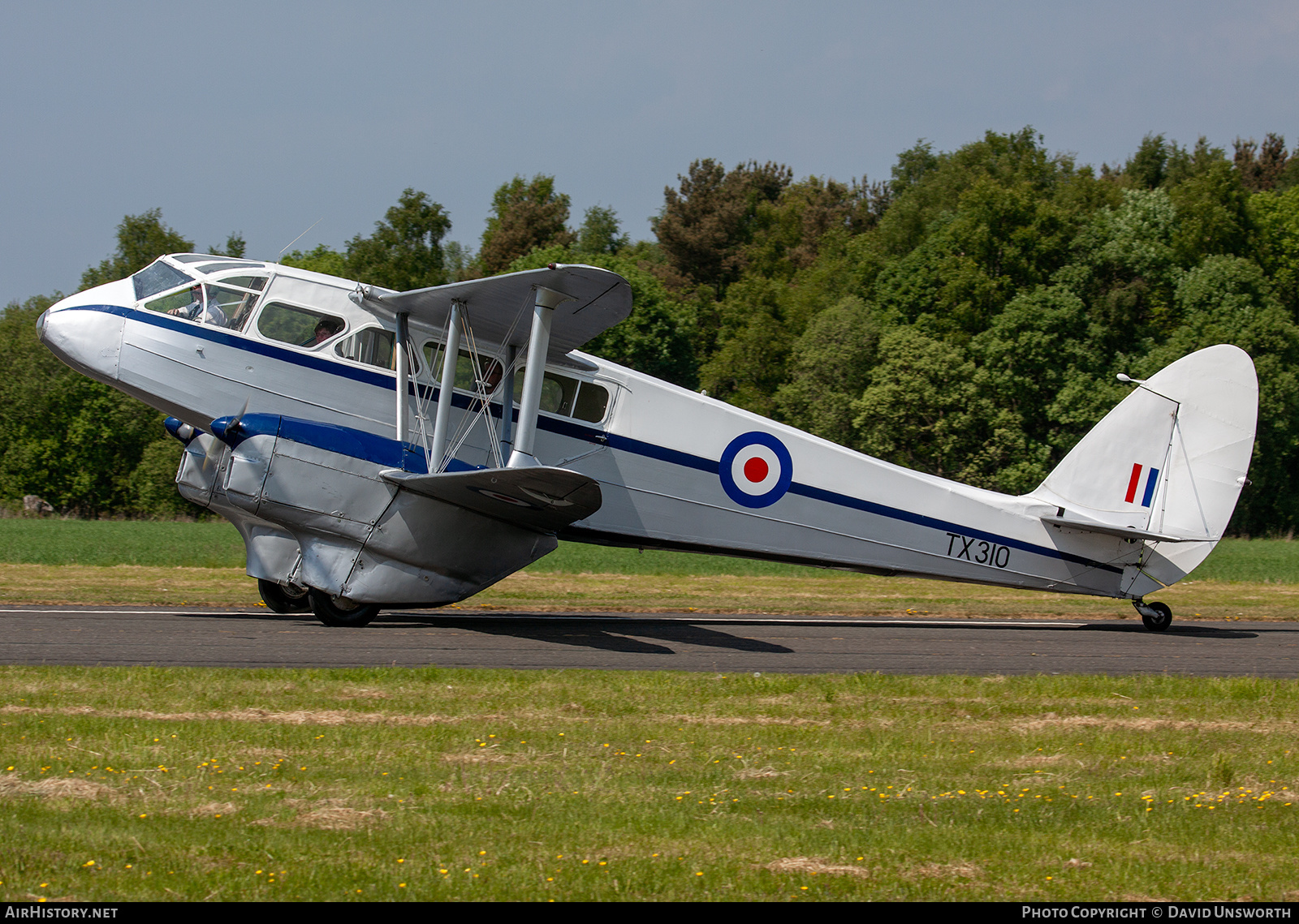 Aircraft Photo of G-AIDL / TX310 | De Havilland D.H. 89A Dragon Rapide | UK - Air Force | AirHistory.net #309487