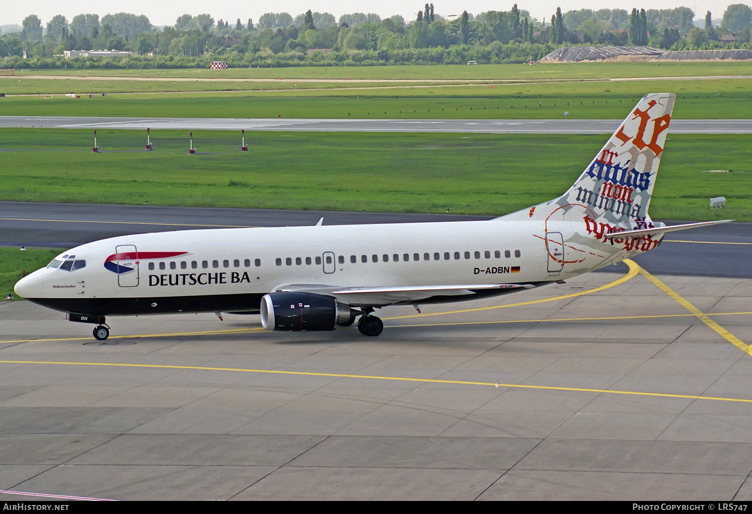 Aircraft Photo of D-ADBN | Boeing 737-31S | Deutsche BA | AirHistory.net #309529