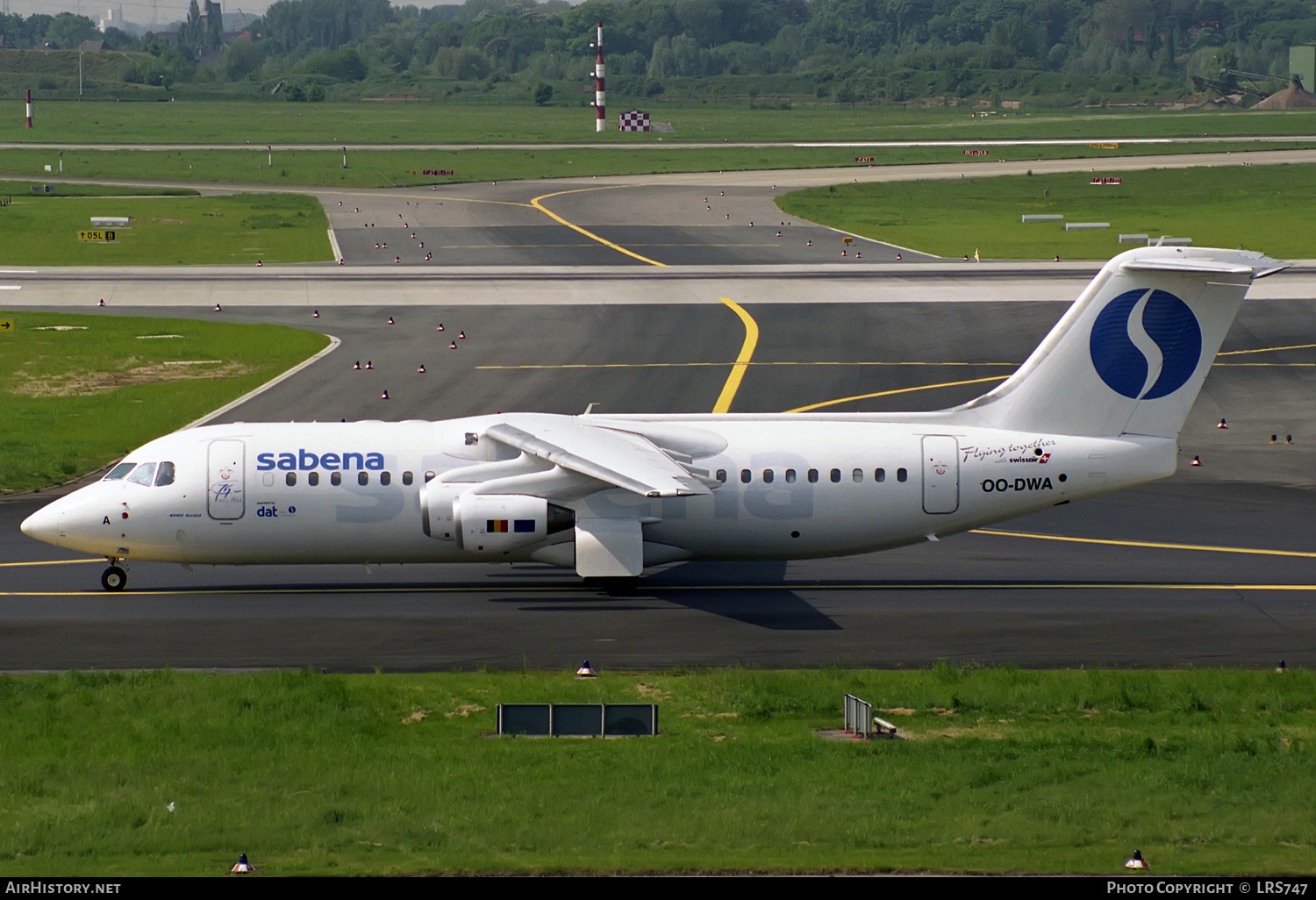 Aircraft Photo of OO-DWA | British Aerospace Avro 146-RJ100 | Sabena | AirHistory.net #309540