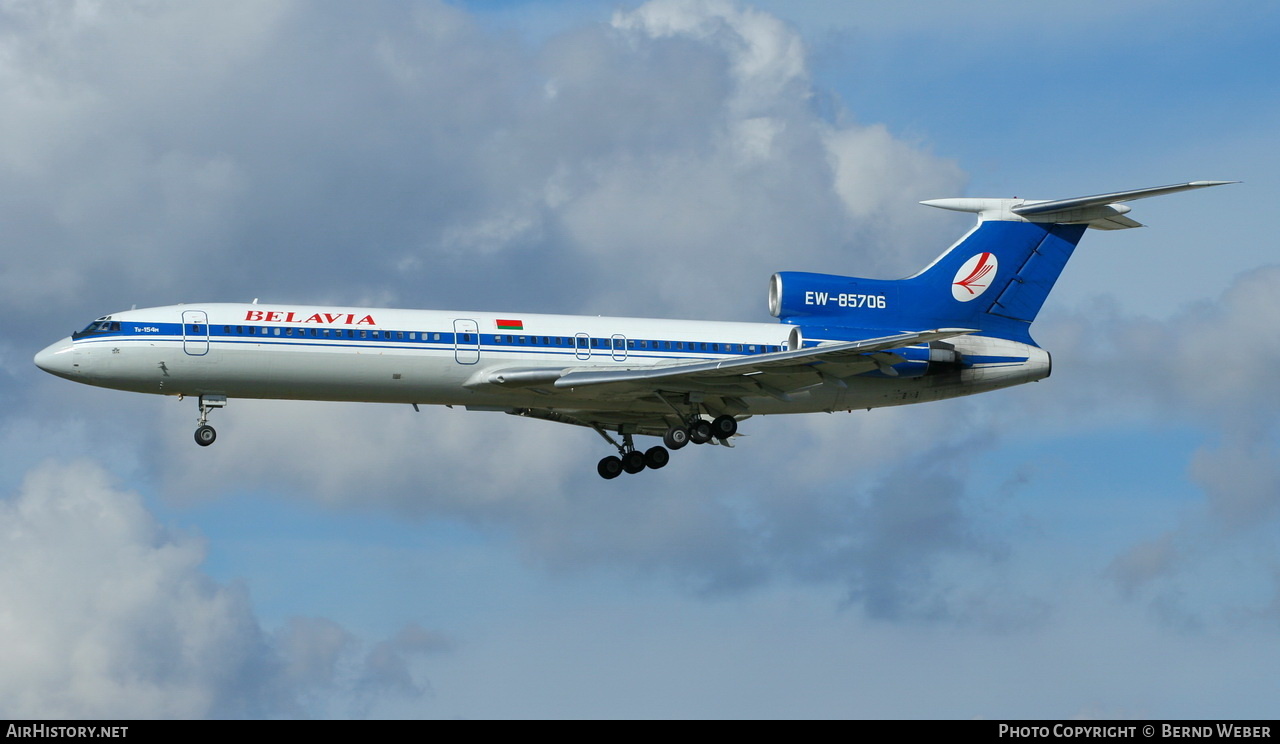 Aircraft Photo of EW-85706 | Tupolev Tu-154M | Belavia | AirHistory.net #309573