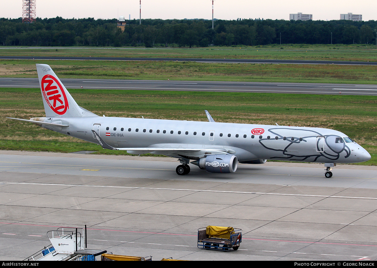 Aircraft Photo of OE-IHA | Embraer 190LR (ERJ-190-100LR) | Niki | AirHistory.net #309606