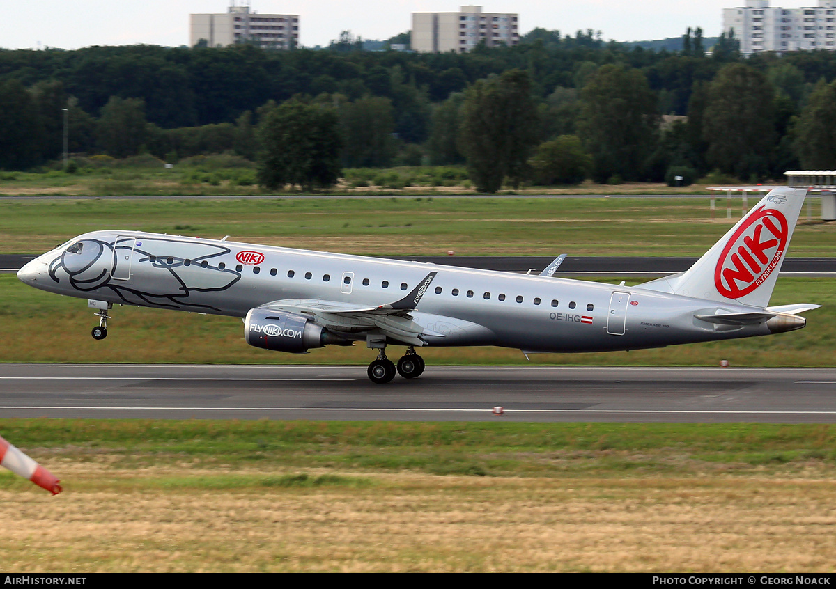 Aircraft Photo of OE-IHG | Embraer 190LR (ERJ-190-100LR) | Niki | AirHistory.net #309616