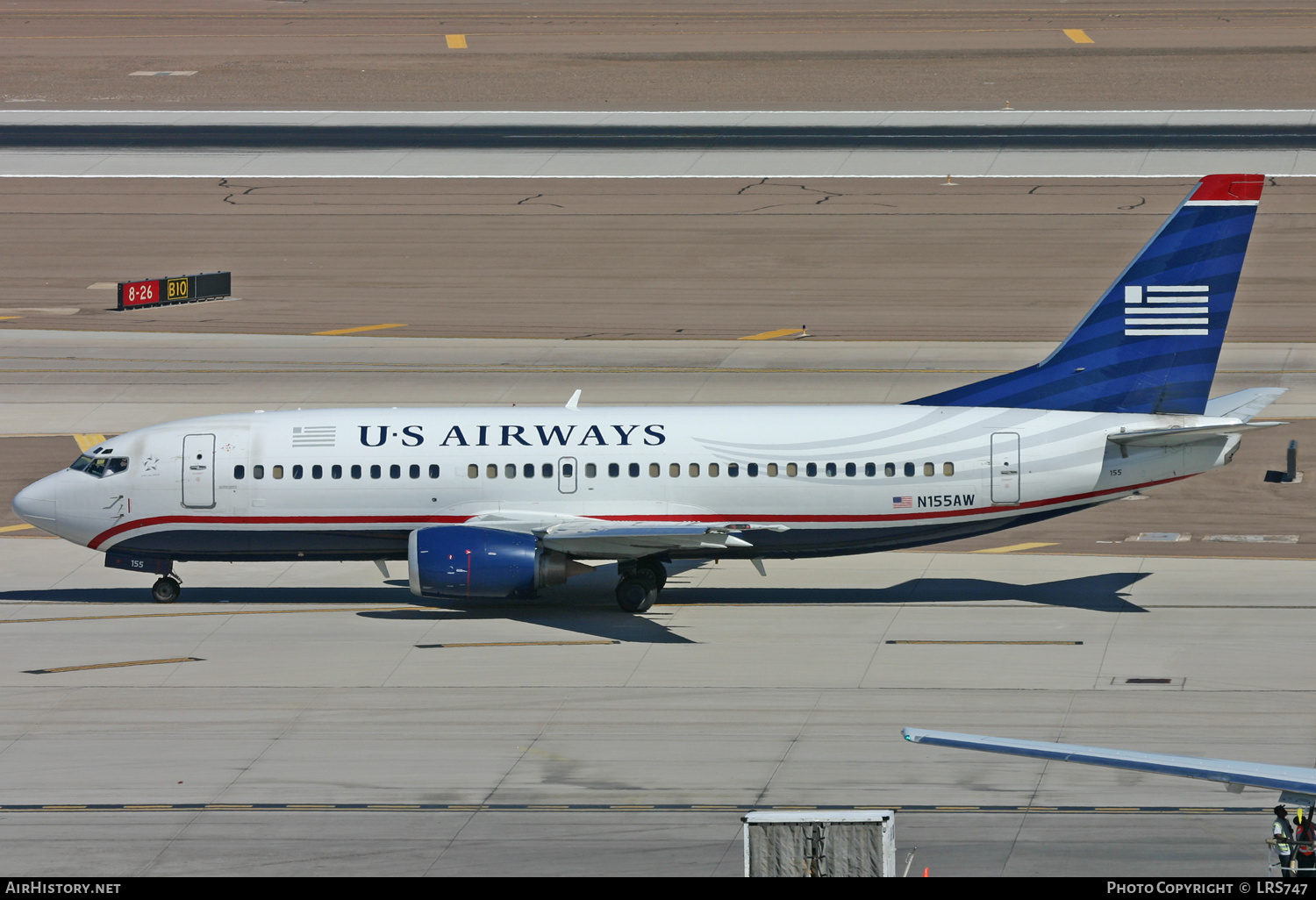 Aircraft Photo of N155AW | Boeing 737-3G7 | US Airways | AirHistory.net #309624