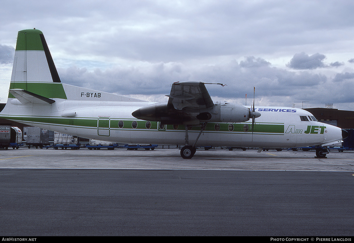 Aircraft Photo of F-BYAB | Fokker F27-600 Friendship | Air Jet | AirHistory.net #309629