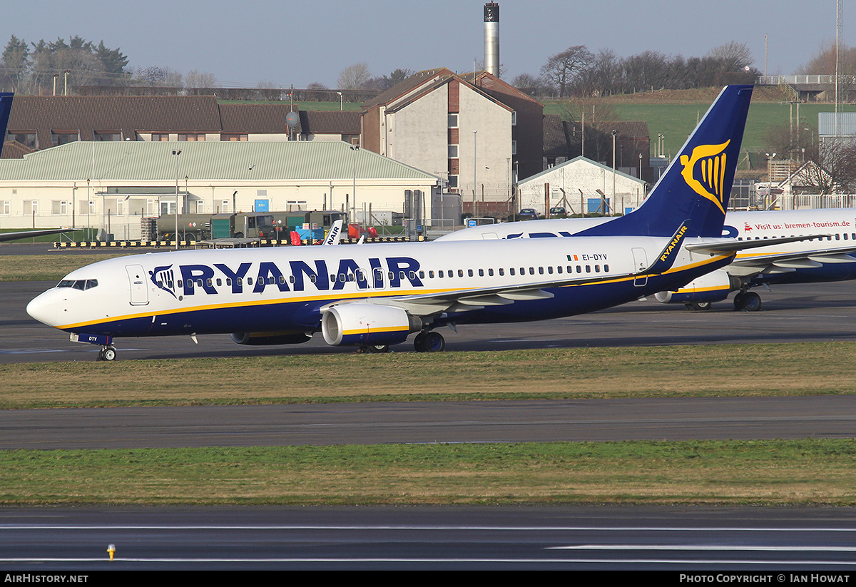 Aircraft Photo of EI-DYV | Boeing 737-8AS | Ryanair | AirHistory.net #309634