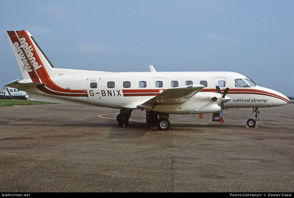 Aircraft Photo of G-BNIX | Embraer EMB-110P1 Bandeirante | National Airways | AirHistory.net #309654