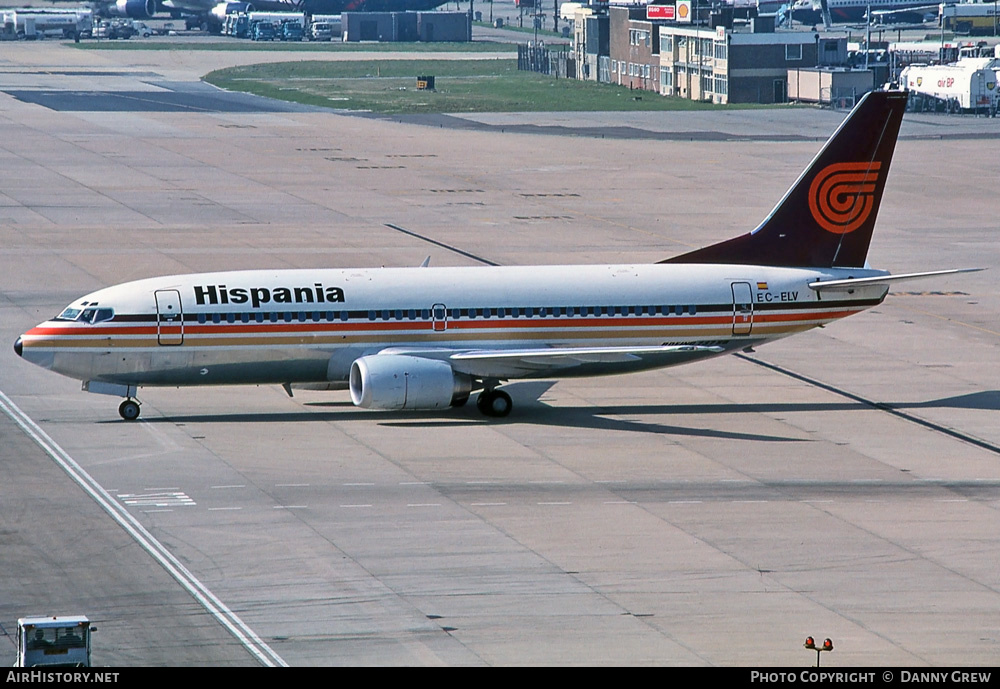Aircraft Photo of EC-ELV | Boeing 737-3T5 | Hispania Líneas Aéreas | AirHistory.net #309747