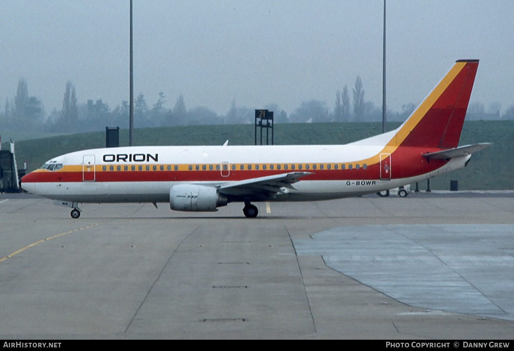 Aircraft Photo of G-BOWR | Boeing 737-3Q8 | Orion Airways | AirHistory.net #309749